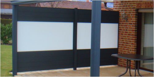 Konfigurator Wände aus Aluplanken mit Polycarbonat Konfigurator Wände aus Aluplanken mit Polycarbonat