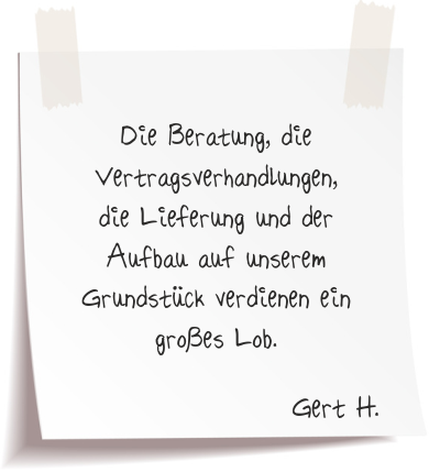 Bewertung von Gert H. Gert. H. Referenz Alucarports