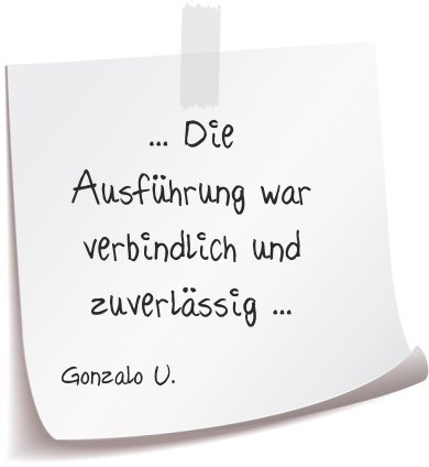 Bewertung von Gonzalo U. Gonzalo U. Referenz Alucarports